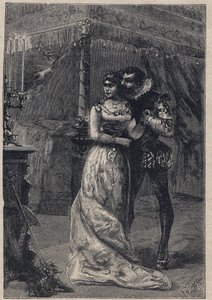 Lucrezia Borgia med sin första make Giovanni Sforza d