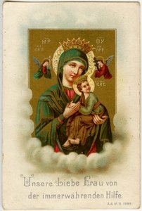 Fromma bild: Our dear lady of Perpetual Help (kromolitografi) av Anonymous Anonymous