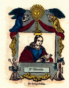 Fromma bild: Saint Desiree. Gravyr av 1800-talets Privatsamling av Anonymous Anonymous
