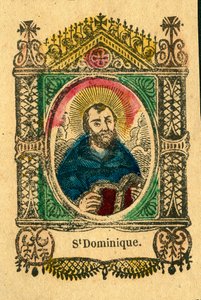 Fromma bild: Saint Dominic, grundaren av Dominikanerorden (epinaltryck) av Anonymous Anonymous
