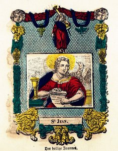 Fromma bild: Sankt Johannes. Gravyr av 1800-talets Privatsamling av Anonymous Anonymous