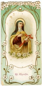 Fromma bild: Heliga Therese av Jesusbarnet och det heliga ansiktet (kromolitografi) av Anonymous Anonymous