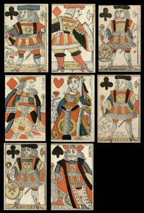 Spela kort med historiska figurer. av Anonymous Anonymous
