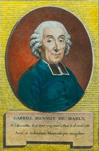 Porträtt av Abbe Gabriel Bonnot de Mably (1709-1785) Filosof och föregångare till utopisk socialism, Privee Collection av Anonymous Anonymous