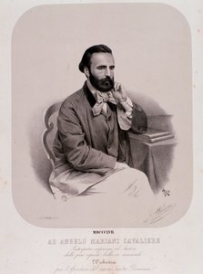 Porträtt av Angelo Mariani (litografi av Anonymous Anonymous
