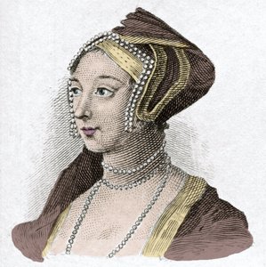 Porträtt av Anne de Boleyn (Anna eller Ann Bolin och Anne Bullen av Anonymous Anonymous