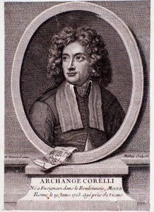 Porträtt av Arcangelo Corelli (gravyr) av Anonymous Anonymous