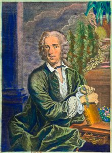 Porträtt av Carl Von Linne (1707-1778) svensk naturforskare - Privésamling av Anonymous Anonymous