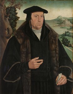 Porträtt av Cornelis Aerentsz van der Dussen, ca 1555-ca 1570 (olja på pannå) av Anonymous Anonymous