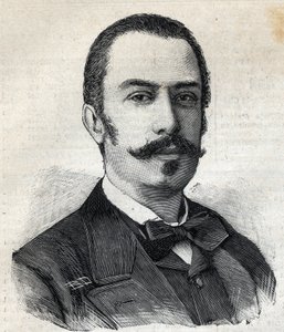 Porträtt av Giovanni Giolitti (1842-1928), italiensk politiker, ordförande för ministerrådet. Gravyr i "" Le Petro Parisien"" av Anonymous Anonymous