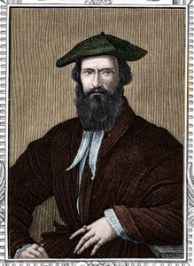 Porträtt av Girolamo Francesco Maria Mazzola sa Parmigianino eller Parmesanen (1503-1540) italiensk målare. gravyr av 1859 i "" gallerierna i Europa - Italien "" av armengaud. Privat samling. av Anonymous Anonymous