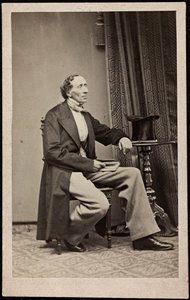 Porträtt av H.C. Andersen (1805-1875), anonym . Fotografi, ca 1865. Privat samling av Anonymous Anonymous