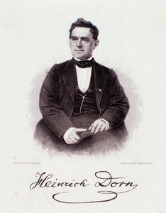 Porträtt av Heinrich Dorn (1804-1892) tysk dirigent, kompositör och journalist 1800-talet. Milanesisk privatsamling av Anonymous Anonymous