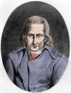 Porträtt av Jacques Cazotte, fransk författare - Porträtt av Jacques Cazotte (1719-1792) - Gravyr från 1863 i "" Le Livre Rouge - Histoire De L
