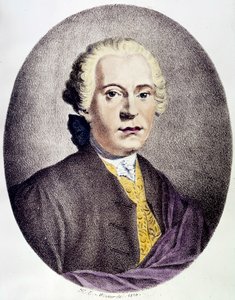 Porträtt av Johan Adolf Hasse (1699-1783) Barockkompositör Gravyr från 1700-talet Privat samling av Anonymous Anonymous