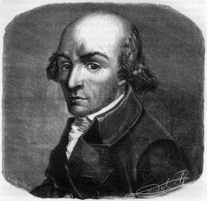 Porträtt av Pierre Florent (Pierre-Florent) Louvet, dit Louvet de la Somme (1757-1818), fransk politiker - Gravyr i "Histoire des Girondins" av Alphonse de Lamartine (1790-1869) 1865-1866 - Privat samling av Anonymous Anonymous