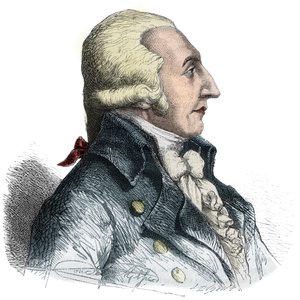 Porträtt av Pierre Roger Ducos (1747-1816), fransk politiker - Gravyr i "Histoire des Girondins"" av Alphonse de Lamartine (1790-1869) 1865-1866 - Privat samling av Anonymous Anonymous