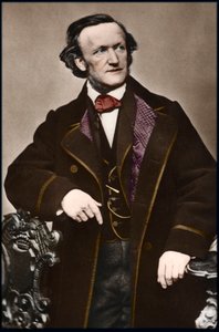 Porträtt av kompositören Richard Wagner (1813-1883) - Porträtt av Richard Wagner (1813-1883), tysk kompositör. av Anonymous Anonymous