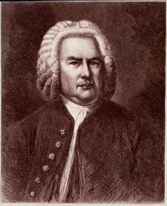 Porträtt av den tyske kompositören Johann Sebastian Bach (gravyr. 1800-talet) av Anonymous Anonymous