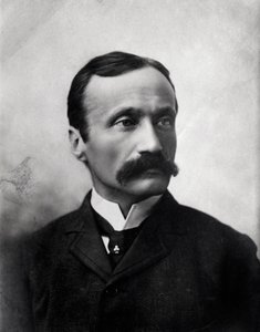 Porträtt av den italienske kompositören Arrigo Boito (1b/w foto av Anonymous Anonymous