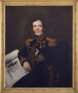 Porträtt av amiralen Anne Chretien Louis de Hell (1783-1864), Anonym . Olja på duk, ca. 1832. Privat samling av Anonymous Anonymous