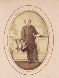 Porträtt av kompositören Luigi Arditi (1822-1903), Anonym . Albumin foto. Privat samling av Anonymous Anonymous