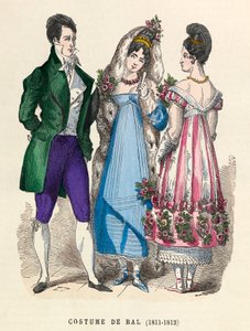 Baldräkter 1811 - 1812 - privat samling av Anonymous Anonymous