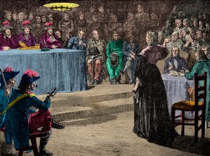 Drottning Marie Antoinette inför revolutionsdomstolen den 4 oktober av Anonymous Anonymous