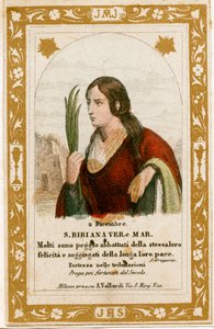 Saint Bibiana (gravyr av Anonymous Anonymous