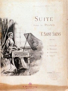 Noter till svit för piano (Opus 90) av Camille Saint-Saens av Anonymous Anonymous