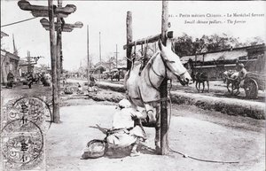 Liten metier: den kinesiska ferrant marechal Fotografi från början av 1900-talet - Privat samling av Anonymous Anonymous