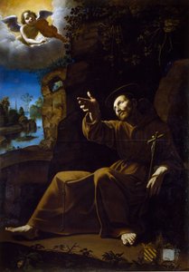 The Vision of St Francis (målning) av Anonymous Anonymous