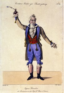 Basen Giuseppe Frezzolini (1789-1861) tolkade doktor Dulcamara i operan "L