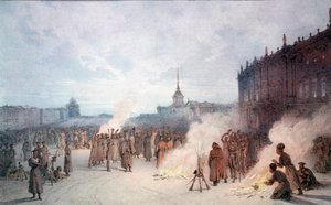 Tsar Nicholas I och hans soldater under den 14 december av Anonymous Anonymous