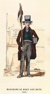 En råttgiftförsäljare i Paris 1845, gravyr, privat samling - Råttgiftssäljare i Paris av Anonymous Anonymous