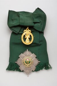 Storbritannien - Order of the Thistle - Topp: Badge, receptmodell, tillverkad av John James Eddington (London) av Anonymous Anonymous