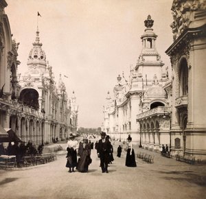 Universal Exposition of 1900 - Exposition Universelle de 1900 i Paris: Esplanade des Invalides - privat samling av Anonymous Anonymous