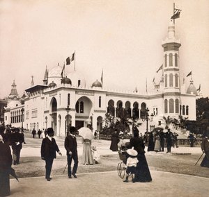 Universell utställning 1900 - Exposition Universelle de 1900 i Paris: Algeriets palats - privat samling av Anonymous Anonymous