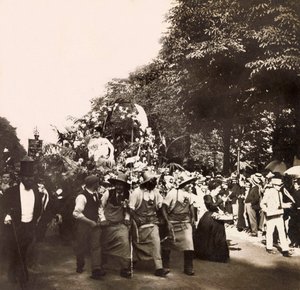 Universal Exposition of 1900 - Exposition Universelle de 1900 i Paris: Trädgårdsodlingens fest - privat samling av Anonymous Anonymous