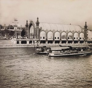 Universal Exposition of 1900 - Exposition Universelle de 1900 i Paris: Växthusen - privat samling av Anonymous Anonymous