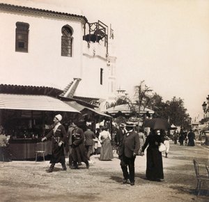 Universell utställning 1900 - Universell utställning 1900 i Paris: Kairos gata - privat samling av Anonymous Anonymous