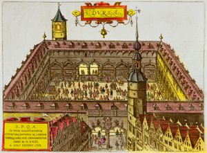 Utsikt över Antwerpens börs, grundad 1531, Privee Collection av Anonymous Anonymous