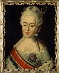 Wilhelmine Louise av Hessen Darmstadt (1755-1776) - Storhertiginnan av Ryssland som Natalia Alexeievna - Porträtt av Storhertiginnan Natalia Alexeyevna av Ryssland, Prinsessan Wilhelmina Louisa av Hessen-Darmstadt av Anonym av Anonymous Anonymous