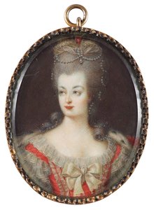 porträtt av drottning Marie Antoinette av Frankrike (1755-1793) av Anonymous Anonymous