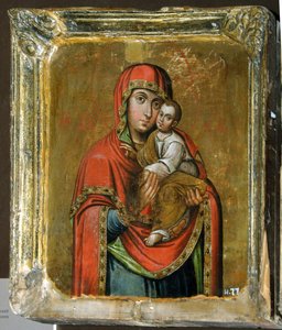 Kiev-Bratskaya ikon för Guds moder, 1700-talet av Anonymous Russian icon painter