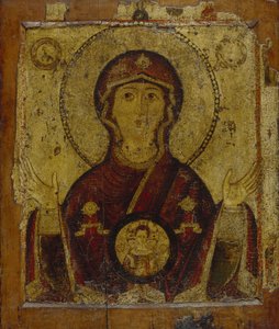 Vår Fru av tecknet, tidigt 1200-tal. av Anonymous Russian icon painter