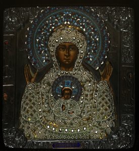Vår Fru av tecknet, tidigt 1700-tal. av Anonymous Russian icon painter