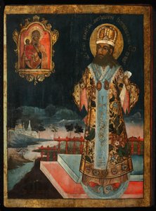 Saint Demetrius, Metropolit i Rostov, 1771 av Anonymous Russian icon painter
