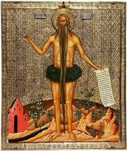 Sankt Onuphrius, 1670-talet av Anonymous Russian icon painter
