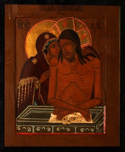 Klagosången över den döde Kristus, slutet av 1800-talet. av Anonymous Russian icon painter